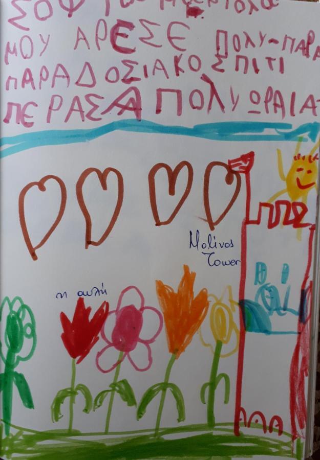 הוילה מית'ימנה Molivos Tower מראה חיצוני תמונה